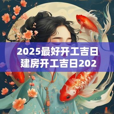 2025最好开工吉日 建房开工吉日2025