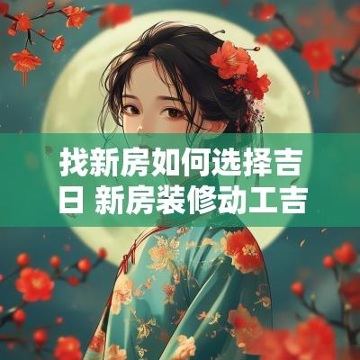 找新房如何选择吉日 新房装修动工吉日选择