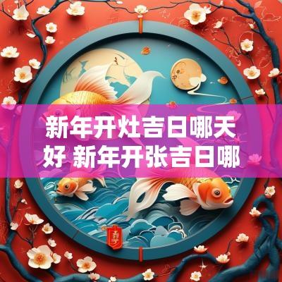 新年开灶吉日哪天好 新年开张吉日哪天最好