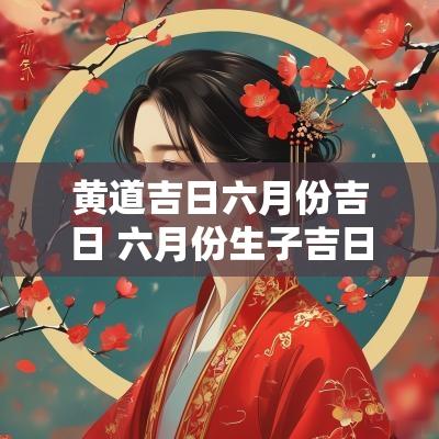黄道吉日六月份吉日 六月份生子吉日一览表