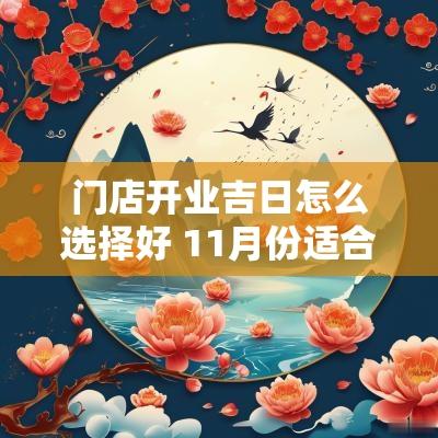 门店开业吉日怎么选择好 11月份适合开业的吉日