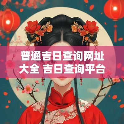 普通吉日查询网址大全 吉日查询平台手机版
