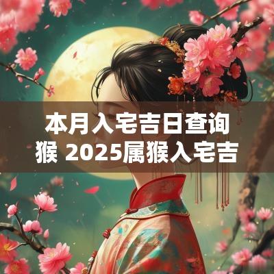 本月入宅吉日查询猴 2025属猴入宅吉日