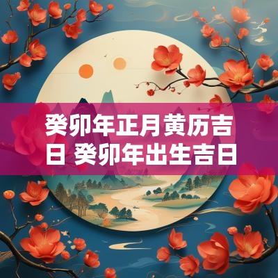 癸卯年正月黄历吉日 癸卯年出生吉日查询