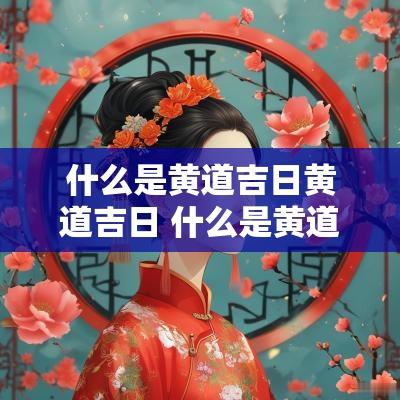 什么是黄道吉日黄道吉日 什么是黄道吉日视频