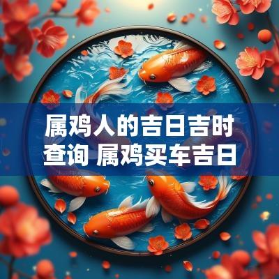 属鸡人的吉日吉时查询 属鸡买车吉日吉时查询