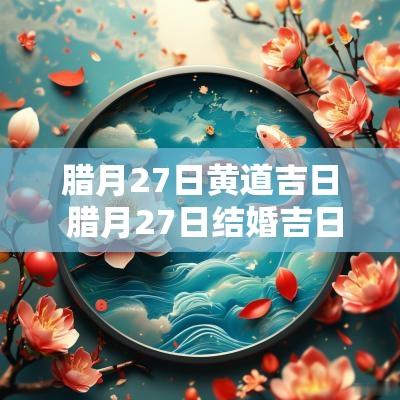 腊月27日黄道吉日 腊月27日结婚吉日