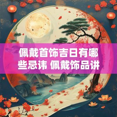 佩戴首饰吉日有哪些忌讳 佩戴饰品讲究生肖