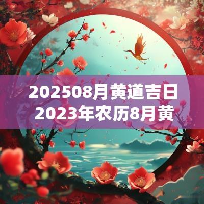 202508月黄道吉日 2025年农历8月黄道吉日