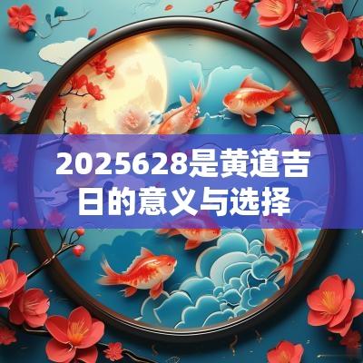 2025628是黄道吉日的意义与选择