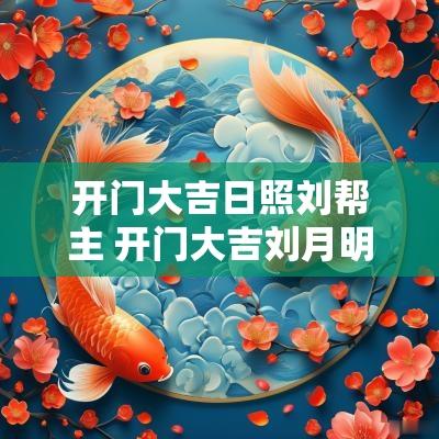 开门大吉日照刘帮主 开门大吉刘月明