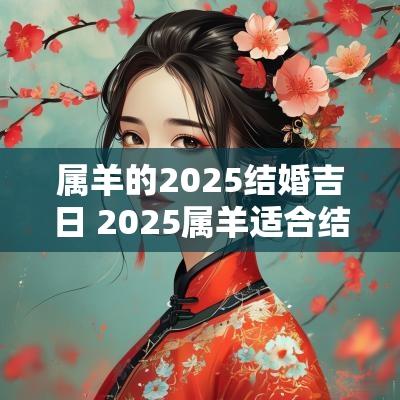 属羊的2025结婚吉日 2025属羊适合结婚吉日