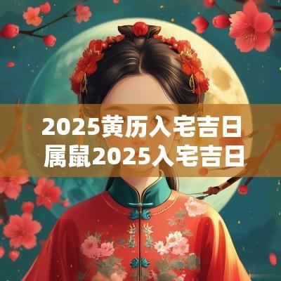 2025黄历入宅吉日 属鼠2025入宅吉日
