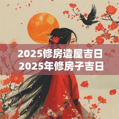 2025修房造屋吉日 2025年修房子吉日一览表