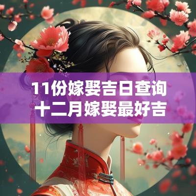 11份嫁娶吉日查询 十二月嫁娶最好吉日