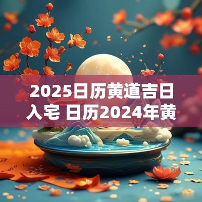 2025日历黄道吉日入宅 日历2025年黄道吉日宜入宅