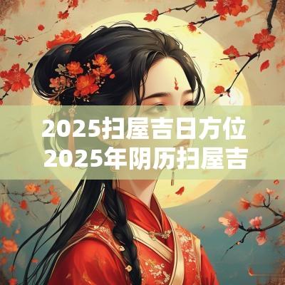 2025扫屋吉日方位 2025年阴历扫屋吉日