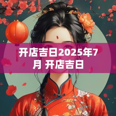 开店吉日2025年7月 开店吉日