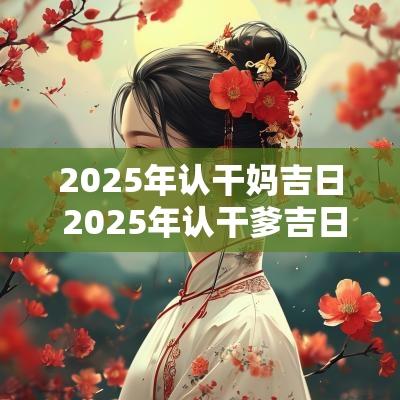 2025年认干妈吉日 2025年认干爹吉日