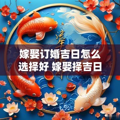 嫁娶订婚吉日怎么选择好 嫁娶择吉日的正确方法