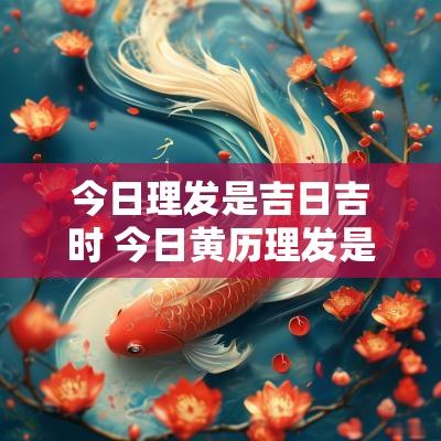 今日理发是吉日吉时 今日黄历理发是吉日吗