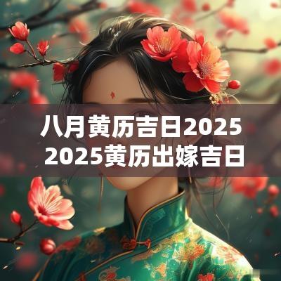 八月黄历吉日2025 2025黄历出嫁吉日