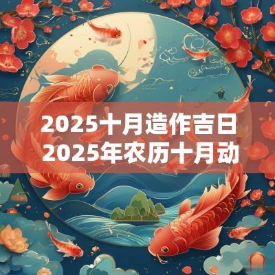 2025十月造作吉日 2025年农历十月动土黄道吉日