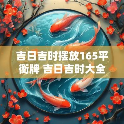 吉日吉时摆放165平衡牌 吉日吉时大全表11月