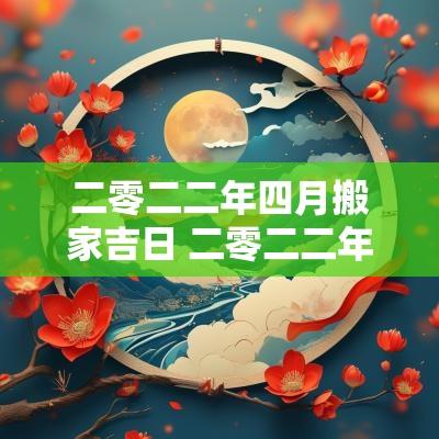 二零二二年四月搬家吉日 二零二二年十一月搬家吉日