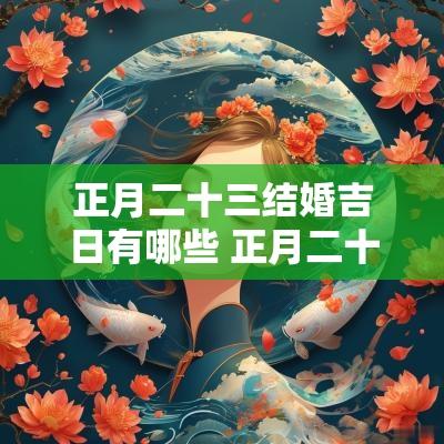 正月二十三结婚吉日有哪些 正月二十三订婚吉日怎么选