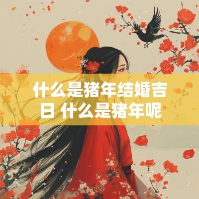 什么是猪年结婚吉日 什么是猪年呢