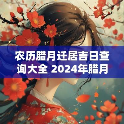 农历腊月迁居吉日查询大全 2025年腊月进新房吉日 农历腊月迁居吉日查询大全 2025年腊月进新房吉日
