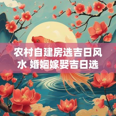 农村自建房选吉日风水 婚姻嫁娶吉日选择风水