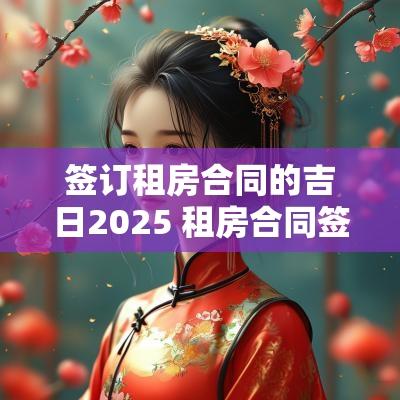 签订租房合同的吉日2025 租房合同签约期限和付款方式