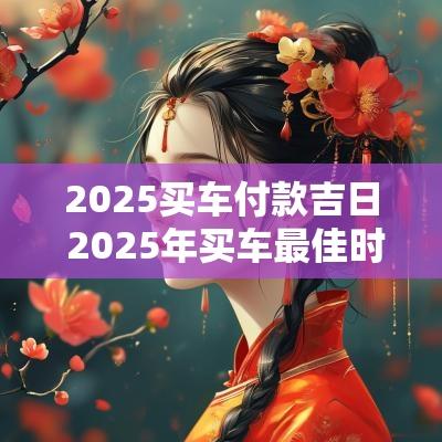 2025买车付款吉日 2025年买车最佳时间