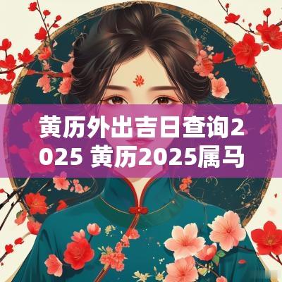 黄历外出吉日查询2025 黄历2025属马吉日查询