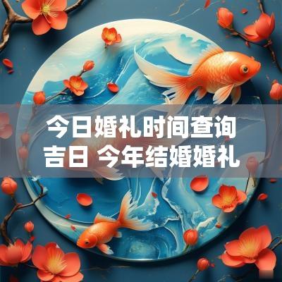 今日婚礼时间查询吉日 今年结婚婚礼吉日一览表