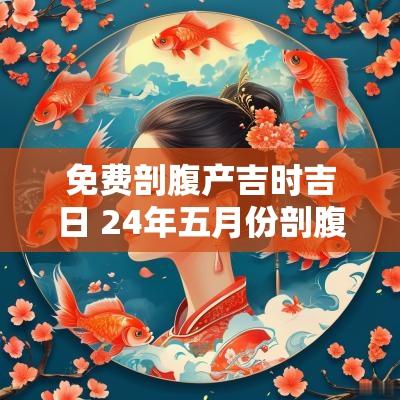 免费剖腹产吉时吉日 24年五月份剖腹产吉日吉时
