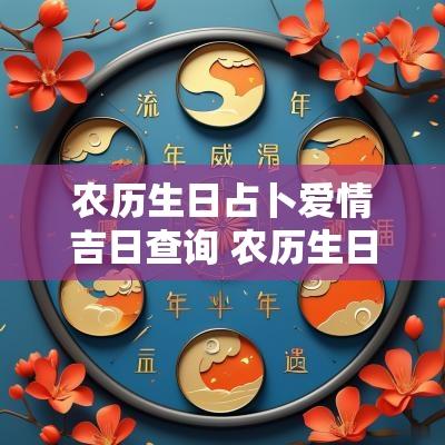 农历生日占卜爱情吉日查询 农历生日测婚姻免费