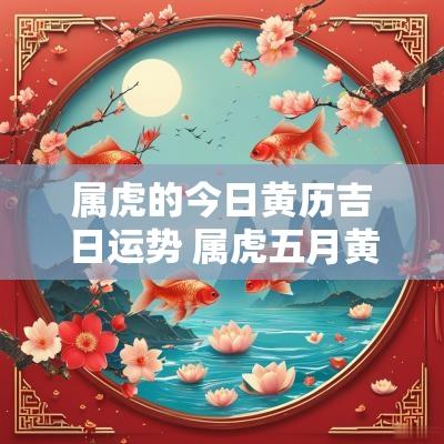 属虎的今日黄历吉日运势 属虎五月黄历吉日