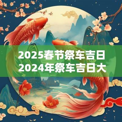2025春节祭车吉日 2025年祭车吉日大全