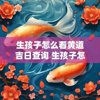 生孩子怎么看黄道吉日查询 生孩子怎么查黄历
