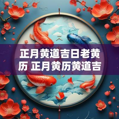正月黄道吉日老黄历 正月黄历黄道吉日查询 正月黄道吉日老黄历 正月黄历黄道吉日查询