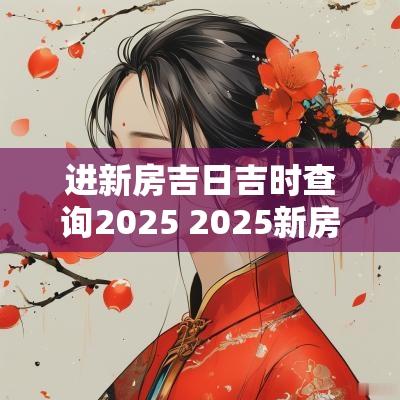 进新房吉日吉时查询2025 2025新房开工吉日吉时
