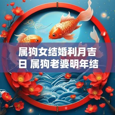属狗女结婚利月吉日 属狗老婆明年结婚吉日