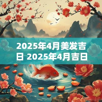 2025年4月美发吉日 2025年4月吉日