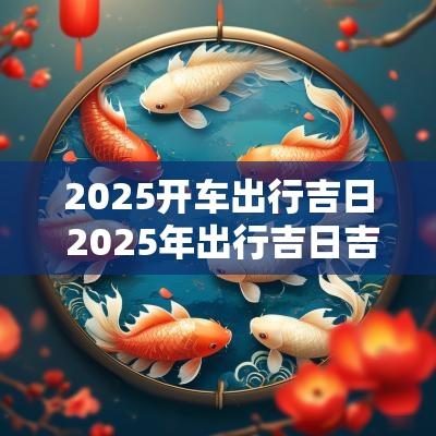 2025开车出行吉日 2025年出行吉日吉时一览表