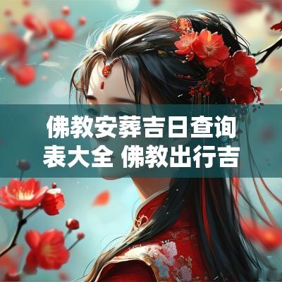 佛教安葬吉日查询表大全 佛教出行吉日查询表