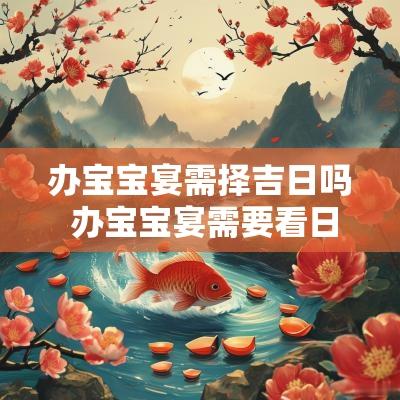 办宝宝宴需择吉日吗 办宝宝宴需要看日子吗