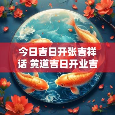 今日吉日开张吉祥话 黄道吉日开业吉言大全